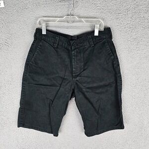 DC Shoe Co Chino Shorts Mens 28 Black Slash Pocket Performance Dark Wash Skater